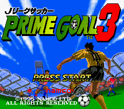 J.League Soccer Prime Goal 3 (Japan) Title Screen